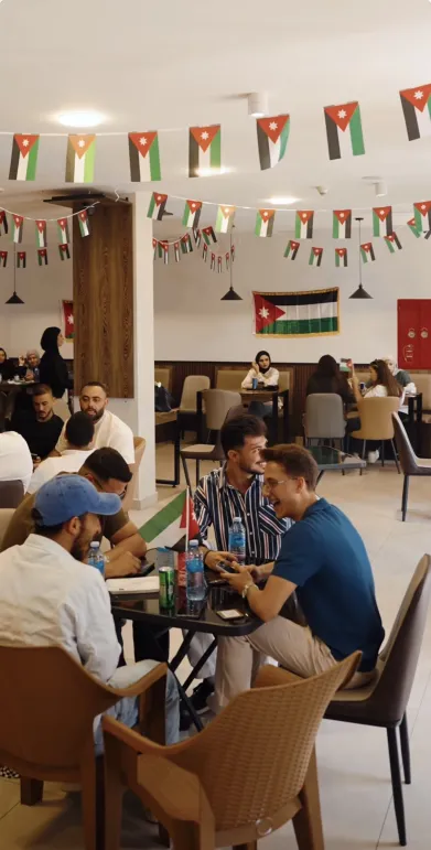 A packed Canteen on a celebration day