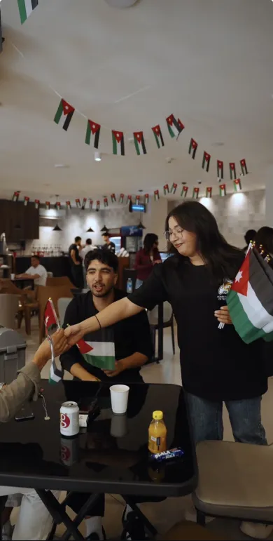 Friends gathering at Canteen